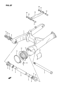 GSX1100 Маятник задний