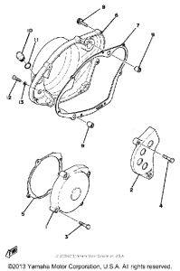 YZ250F Боковые крышки