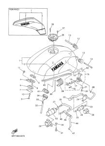 FZS600 Топливный бак
