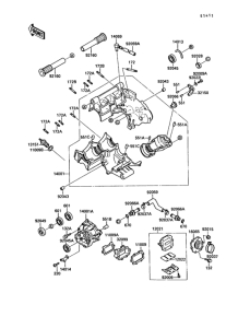 KR250 Crankcase(1 / 2)