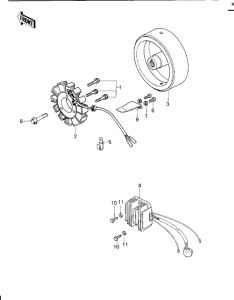 KZ1000 Generator / regulator