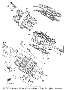 XVZ13DE Головка цилиндров