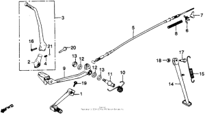 XR250R Pedal + kick starter arm