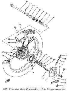 IT125H Переднее колесо