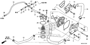 VFR1200F (DCT) Водяной насос