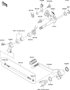 ZR750 Механизм переключения передач
