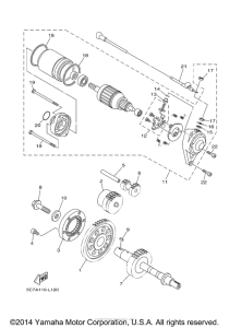 XV1900CU Стартер