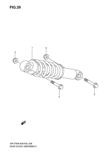 DR-Z70 Задние амортизаторы