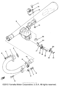 SR500G Выхлопная система