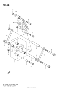 VL1500BT Rear Cushion Lever (Vl1500Btl3 E33)
