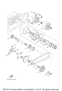 YW125 Сцепление