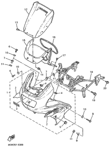 XJ900S Обтекатель 1