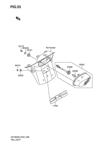 VZ1600 Taillight unit ass`y