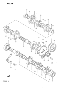 DR650 Трансмиссия