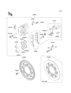 KX500 Front brake(kx500-e16)