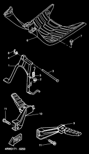 CW50 Stand. footrest