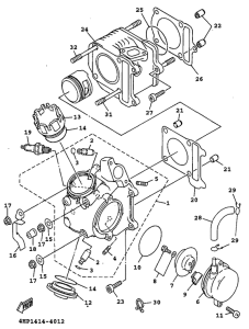 XC125 Головка цилиндров