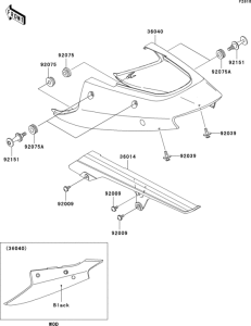 ZX1200 Боковые обтекатели