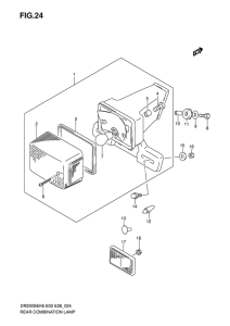 DR200 Задний комбинированный сигнал