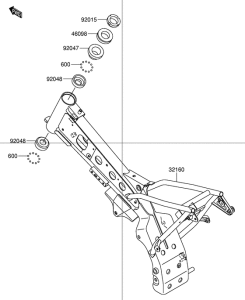 DR-Z110 Frame comp