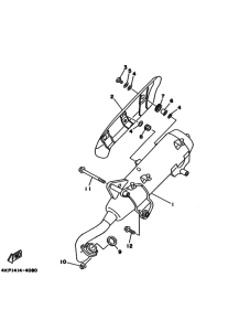 XC125TR Выхлоп