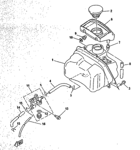 CY50R Топливный бак