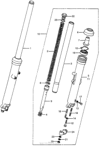 CB400 Передние аммортизаторы