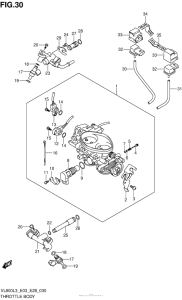 VL800 Throttle Body (Vl800Cl3 E03)
