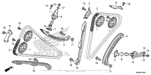 VFR800F Cam Chain + Tensioner