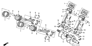 VFR400R Crankshaft / piston