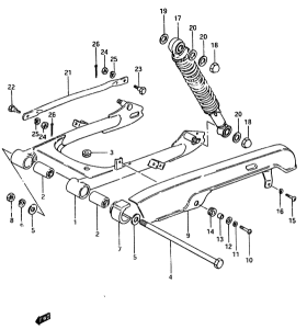 ZR50 Маятник задний
