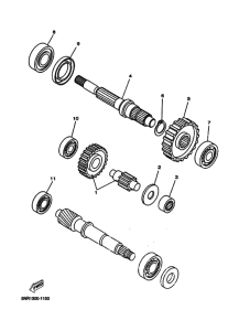 YP125D Трансмиссия