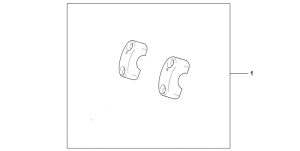 VT750DC Chrm.hndl.clamp