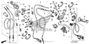  Handle lever + switch + cable