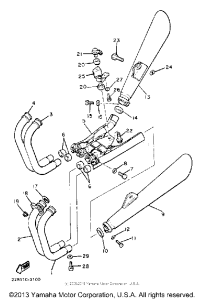 XJ750MK Выхлопная система