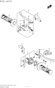  Handle Lever (Dr-Z125Ll5 E28)