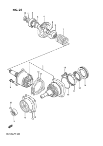VS750 Secondary drive gear