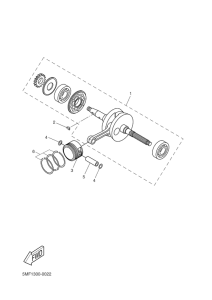 XQ150 Коленчатый вал и поршни