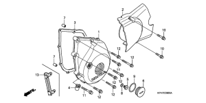 ANF125 Крышка картера левая