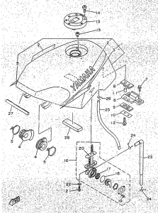 TZR50 Топливный бак