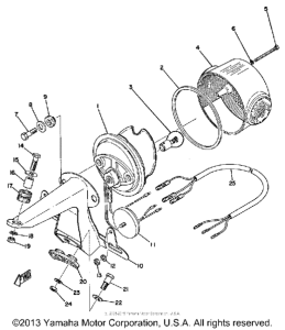RD125B Задний фонарь