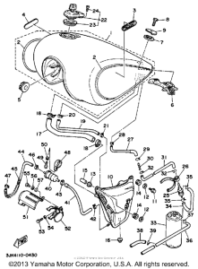 XV1100AC Топливный бак