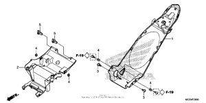 NC700X Задний бампер
