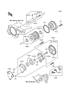 BJ250 Масляный насос и фильтр