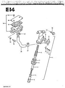 GSX750 Задний тормозной цилиндр