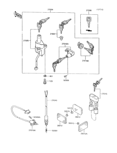 VN750 Замок зажикания