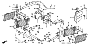 VFR800 Радиатор