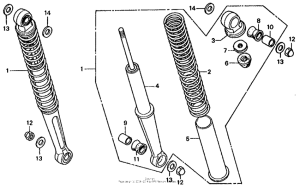 CT70 Rear shock absorber k4-79
