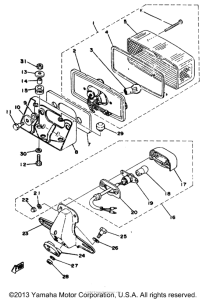 XS360_2D - 1977 Задний фонарь