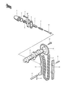 KZ400 Camshaft / chain / tensioner